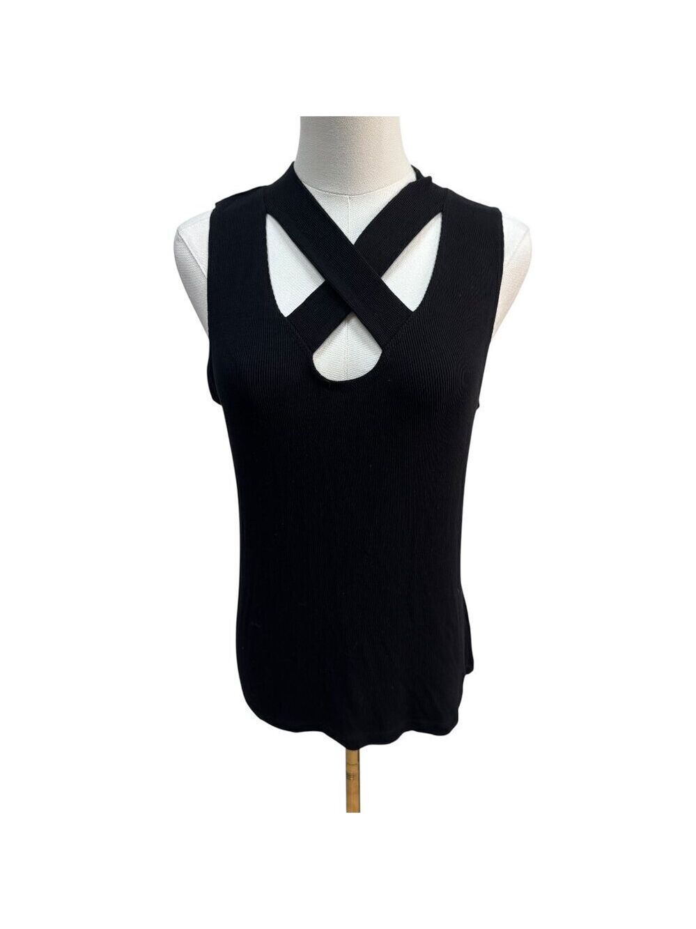 VGUC LNA Black Crisscross Front Tank Top Women’s Size S